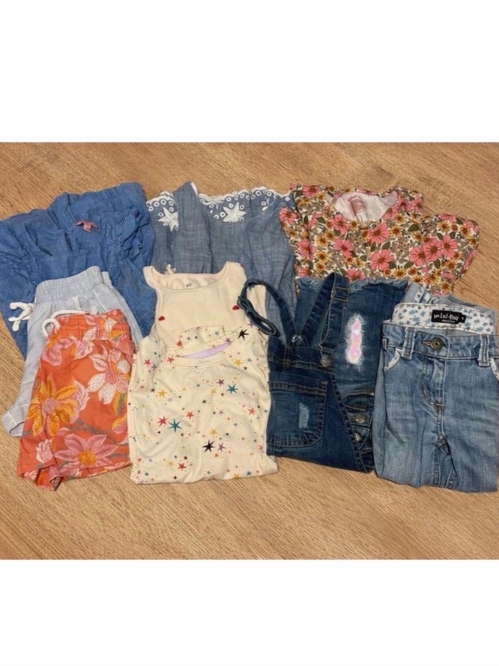 Girls 6/8 Clothing Bundle Mini Boden H&M Cat & Jack Billabong 9 Pieces